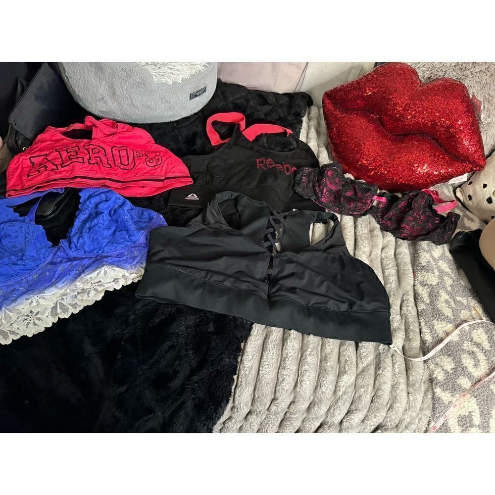 Lot of 5 plus size curvy bras sports intimates bralettes